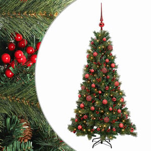 vidaXL Dirbtinė kalėdinė eglutė su rutuliuku 150 cm 150 LED