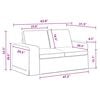 vidaXL Sofa 2 pcs Tamsiai pilka 182 x 80 x 82 cm audinys