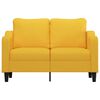 vidaXL Dvivietė sofa, &scaron;viesiai geltonos spalvos, 120cm, audinys