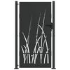 vidaXL Sodo vartai 110 x 180 cm Juoda Užrakintas