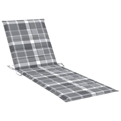 vidaXL Sodo saulės gultas su stalu ir čiužinuku, akacijos masyvas
