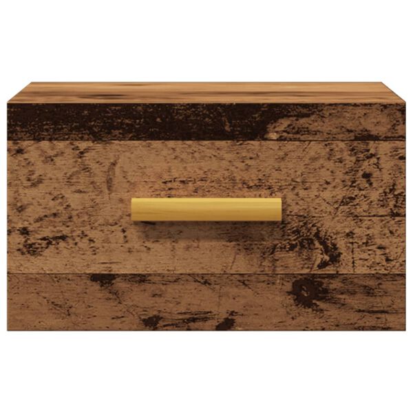 vidaXL Prie sienos montuojama naktinė spintelė, medienos, 35x35x20cm