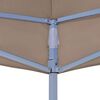 vidaXL Proginės palapinės stogas, taupe spalvos, 4x3m, 270 g/m²