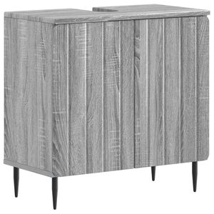 vidaXL Vonios kriauklės spinta ZWOLLE Pilka Sonoma 59,5 x 31,5 x 59 cm