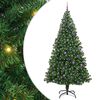 vidaXL Dirbtinė Kalėdų eglutė Žalia 240 cm PVC ir Plienas ir Plastikas