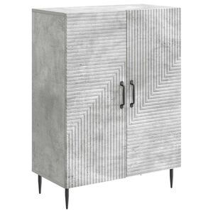 vidaXL Kabalas Betono pilka 66 x 34,5 x 89,5 cm Apdirbta mediena