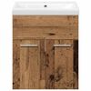 vidaXL Vonios baldų rinkinys 3 pcs Senovinis medis Apdirbta mediena