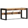 vidaXL paltų kabykla 80x35x35 cm Tvirtas neapdorotos medienos mangas