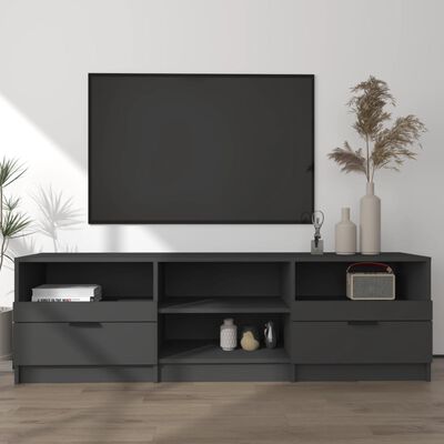 vidaXL Televizoriaus spintelė, juoda, 150x33,5x45cm, apdirbta mediena