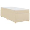 vidaXL Lovos rėmas su čiužiniu Kreminė 80 x 200 cm audinys