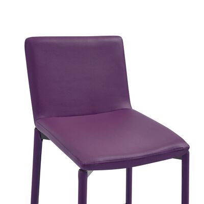 vidaXL Baro baldų komplektas, 3 dalių, violetinis, dirbtinė oda