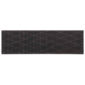 vidaXL Virtuvės kilimas Antracito languotas 180 x 60 cm