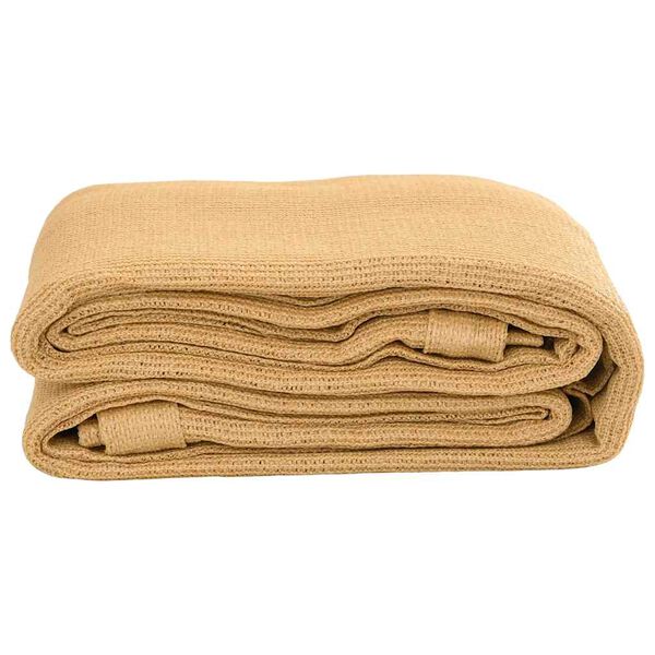 vidaXL Palapinės kilimėlis, smėlio spalvos, 200x200cm, HDPE