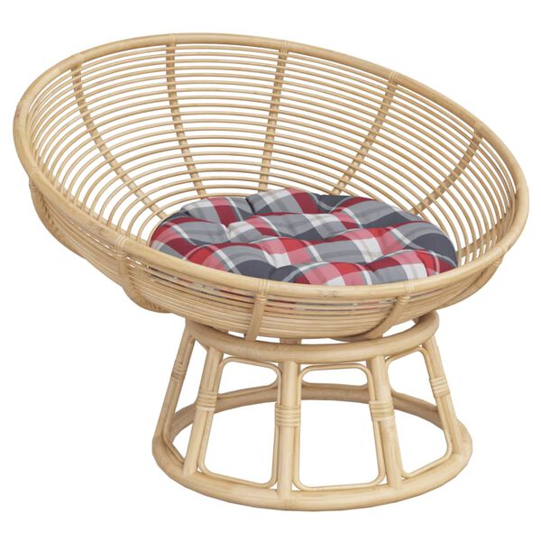 vidaXL Pagalvėlė, 60x11cm, oksfordo audinys, apskrita, languota