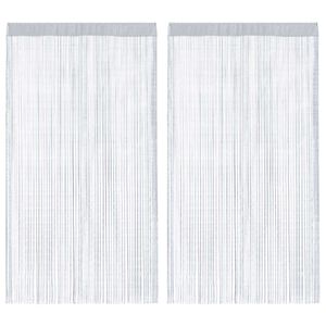 vidaXL Virvelinės užuolaidos, 2vnt., 100x250cm, &scaron;viesiai pilkos sp.