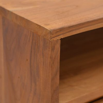 vidaXL Konsolinis staliukas, 80x30x80cm, tikmedžio medienos masyvas