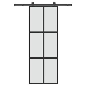 vidaXL Stumdomos durys su įrangos rinkiniu, 76x205cm