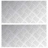 vidaXL Laiptų danga 2 vnt. 40 x 20 cm Sidabro Aliuminis Stačiakampio
