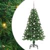 vidaXL Dirbtinė Kalėdų eglutė Žalia 150 cm PVC ir Plienas ir Plastikas
