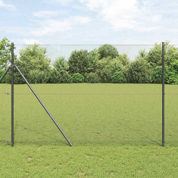 vidaXL Tvorelės stulpas Pilka 50 x 1,4 m (19 x 19 mm tinklas)
