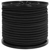 vidaXL Bungee virvės 8 mm Juoda PP ir guma