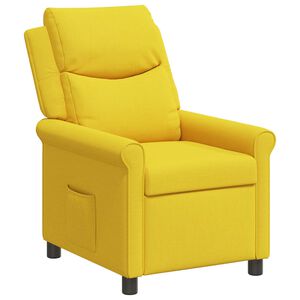 vidaXL Atlo&scaron;iamasis fotelis &Scaron;viesiai geltona 69 x 93 x 102 cm Audinys
