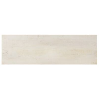 vidaXL Konsolinis staliukas, baltas, 115x35x77cm, mango mediena