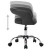 vidaXL Valgomojo kėdės, 2vnt., pilkos spalvos, dirbtinė oda