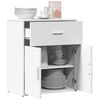 vidaXL Šoninė spintelė, baltos spalvos, 60x31x70cm, apdirbta mediena