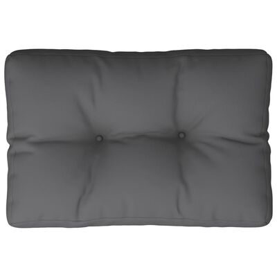 vidaXL Paletės pagalvėlė, antracito spalvos, 50x40x12cm, audinys