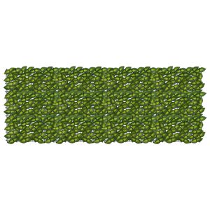 vidaXL Balkono ekranas su lapais Žalia ir geltona 200 x 75 cm