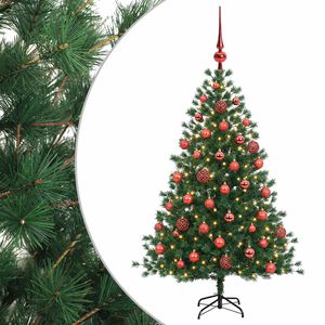 vidaXL Dirbtinė kalėdinė eglutė su rutuliuku 150 cm 150 LED