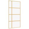 vidaXL Stumdomos durys, auksinės, 102,5x205cm, ESG stiklas/aliuminis