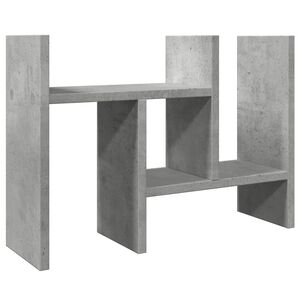vidaXL Ra&scaron;omojo stalo lentyna, betono, 34,5x15,5x35,5cm, mediena