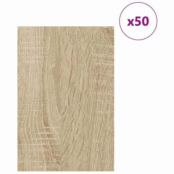 vidaXL Dekoratyvinės Panelės 50 pcs Sonoma ąžuolas 40 x 60 x 0.27 cm