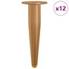 vidaXL Stovintys kojelės 12 vnt. Auksinė 98 x 40 mm Geležis