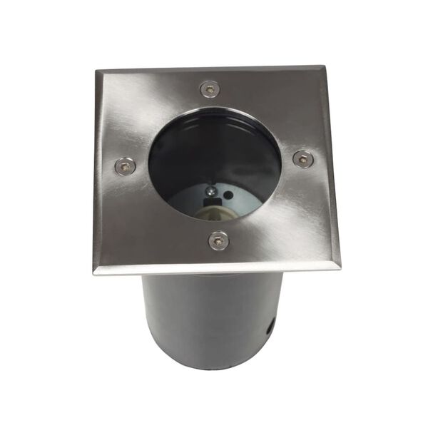 vidaXL Lauko šviestuvai, 12 vnt., kvadrat., įsmeig. į žemę