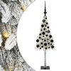 vidaXL Kalėdų eglutė su 150 LED s stovu Balta 120 cm PE ir Plienas