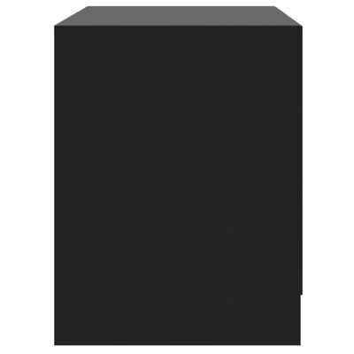 vidaXL Naktinė spintelė, juodos spalvos, 45x34,5x44,5cm, MDP
