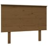 vidaXL Lovos galvūgalis, medaus rudas, 104x6x82,5cm, pu&scaron;ies masyvas
