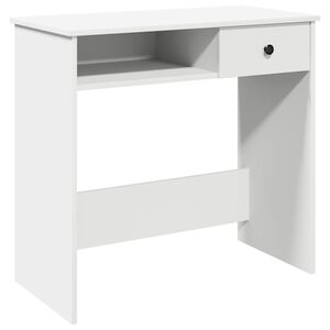 vidaXL Ra&scaron;omasis stalas, baltos spalvos, 80x40x75cm, MDP