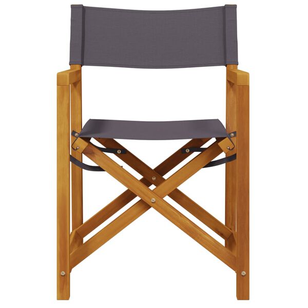 vidaXL Sulankstomos sodo kėdės, 4vnt., tamsiai pilkos spalvos, audinys