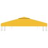 vidaXL Pavėsinės uždangalas, 2 pakopų, geltonas, 3x3m, 310 g/m&sup2;