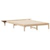 vidaXL Lovos rėmas su &scaron;oninėmis stalelėmis Natūrali 140 x 210 cm