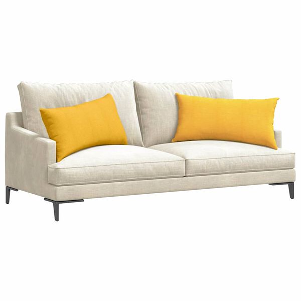 vidaXL Sofa Pagalvės 2 pcs Šviesi geltona 80 x 40 cm