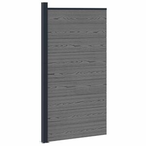 vidaXL Tvoros plok&scaron;tė 95 x 186 cm WPC ir aliuminis Pilka