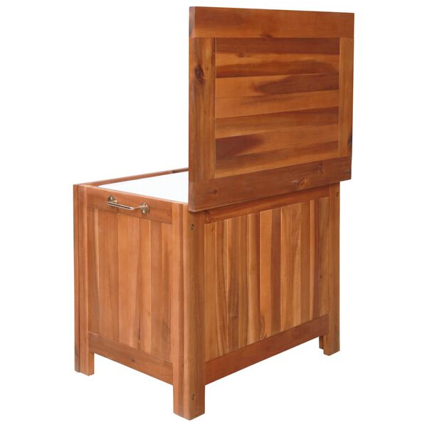 vidaXL Dėžė ledukams, 63x44x50cm, akacijos medienos masyvas