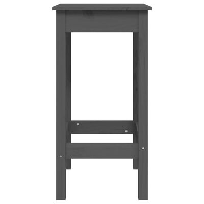 vidaXL Baro kėdės, 2vnt., pilkos, 40x40x78cm, pušies medienos masyvas