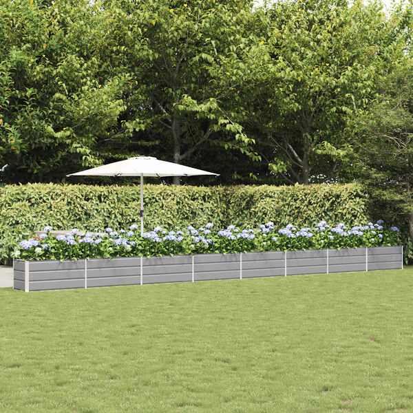 vidaXL Lovelis &Scaron;viesiai pilka 480 x 50 x 45 cm Cinkuota plienas