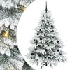 vidaXL Dirbtinė Kalėdų eglutė su 150 LED Balta 150 cm PE ir PVC